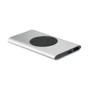 Powerbank indukcyjny 15W 5000 mAh POWERPLUS Srebrny Mat