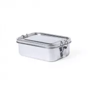 srebrny - Pudełko śniadaniowe 750 ml