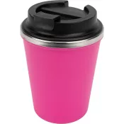 różowy - Kubek termiczny 350 ml z powłoką z recyklingu METODY