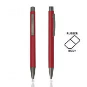 Dark Red - Długopis metalowy aluminiowy soft touch
