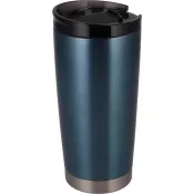 Kubek termiczny stalowy z recyklingu LA LOUVIERE MoLu 540 ml granatowy