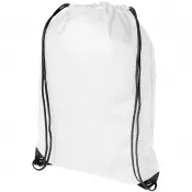 Biały - Plecak non woven Evergreen premium, 34 x 42 cm