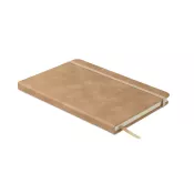 Notes A5 w twardej okładce z PU 80 kartek w linię TINT Khaki