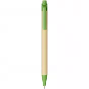 Zielony - Długopis Berk z kartonu z recyklingu i plastiku kukurydzianego