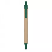 zielony - Długopis z kartonu z recyklingu | Nicholas