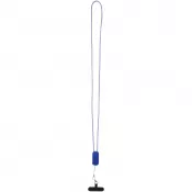 Błękit królewski - Anser smycz do smartfona z tworzyw sztucznych pochodzących z recyklingu z wbudowanym kablem 5 w 1 obsługującym moc 27 W