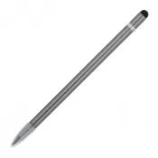 stalowoszary - Aluminiowy ołówek o długiej żywotności z gumką