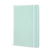 miętowy - Notatnik A5 z tworzywa PU z kartkami FSC