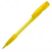 żółty transparentny - Transparentny długopis Nash
