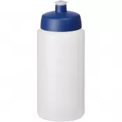 Niebieski-Przezroczysty - Bidon Baseline® Plus o pojemności 500 ml ze sportowym wieczkiem i uchwytem