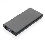 czarny - Szybki power bank 10000 mAh