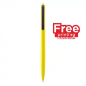 żółty - Długopis plastikowy | Rachel