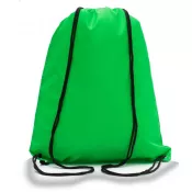zielony - Plecak promocyjny na sznurkach poliestrowy, 33.5 x 42 cm