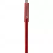 Czerwony - Mauna długopis żelowy z tworzywa PET z recyklingu