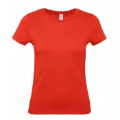 Fire Red (007) - Damska koszulka reklamowa 145 g/m² B&C #E150 / WOMEN