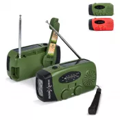 SafeSound Radio awaryjne zasilane energią słoneczną i korbką