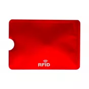 czerwony - Etui na karty kredytowe RFID Becam