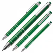 zielony - Długopis metalowy touch pen LUEBO