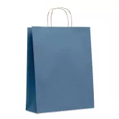 Torba prezentowa papierowa duża 90 g/m² PAPER TONE L Niebieski