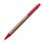 czerwony - Długopis tekturowy