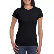 Black - Koszulka bawełniana 150 g/m² Gildan SoftStyle™ - DAMSKA