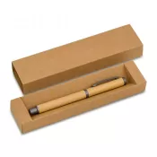 beżowy - Bambusowy długopis w pudełku Machino