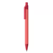 Długopis papierowy z elementami z PLA CARTOON COLOURED Czerwony