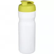 Biały-Limonka - Bidon Baseline® Plus o pojemności 650 ml z otwieranym wieczkiem