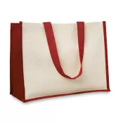 Torba jutowa laminowana CAMPO DE FIORI Czerwony