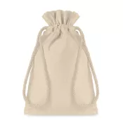 Woreczek bawełniany beżowy 105 g/m² TASKE SMALL