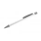 biały - Długopis aluminiowy z gumowaną powierzchnią GOMA