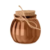 Świeca waniliowa w szkle z wosku roślinnego PUMKIN Brazowy