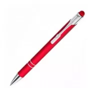 czerwony - Długopis metalowy Cosmo touch pen