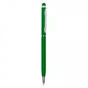 zielony - Długopis metalowy błyszczący z  touch pen-em | Raymond