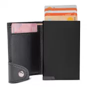 czarno / czarny - Etui na karty RFID z portfelem