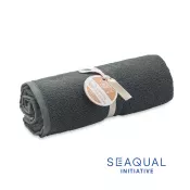 Ręcznik żakardowy SEAQUAL® 100x170 cm 500 g/m² WATER Szary