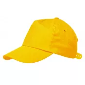 żółty - Czapka baseballowa 5-segmentowa RACING