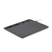 Podkładka pod mysz z ładowarką 15W z RPET SUPERPAD