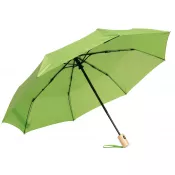jasnozielony - Automatyczny, wiatroodporny parasol kieszonkowy CALYPSO