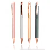 Długopis metalowy z dodatkami w kolorze różowego złota