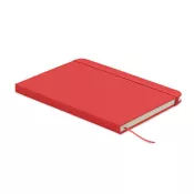 Notes A5 w okładce z PU 96 kartek w linię ARCOLOOP Czerwony