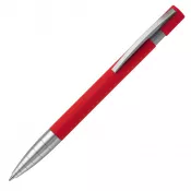 czerwony - Długopis metalowy Santiago