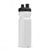 biało / czarny - Bidon sportowy z atomizerem 750ml