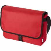 Czerwony - Omaha torba na ramię z tworzywa sztucznego pochodzącego z recyklingu