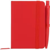 Notes A7 z długopisem SAN ANTONIO czerwony