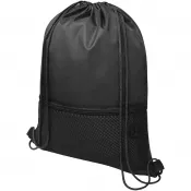 Czarny - Siateczkowy plecak Oriole ściągany sznurkiem