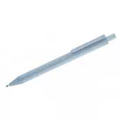 błękitny - Długopis ze słomy pszennej REVI