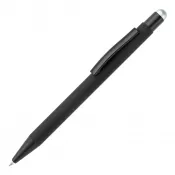 czarno / srebrny - Długopis metalowy New York