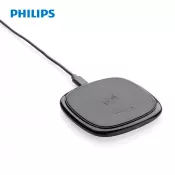 czarny - Ładowarka bezprzewodowa 10W Philips