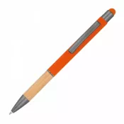 pomarańczowy - Długopis metalowy touch pen soft touch BRYGIDA